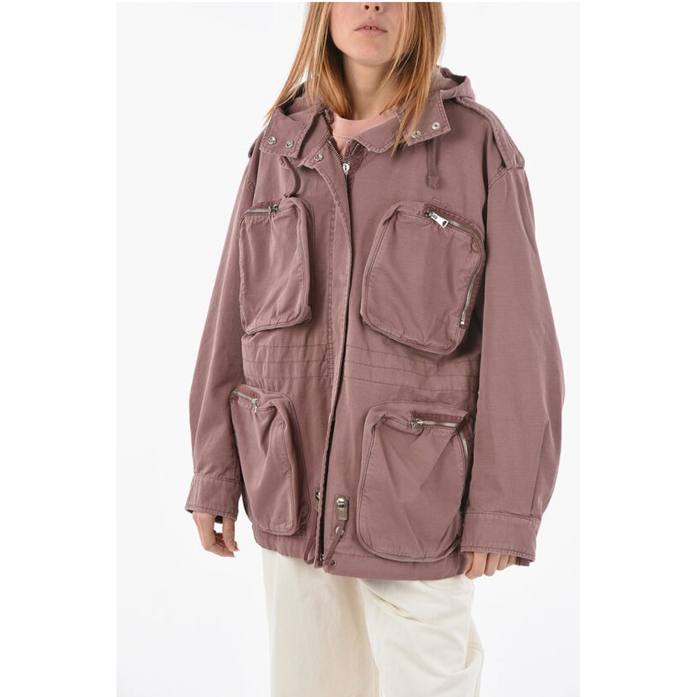 

Фиолетовые хлопковые куртки и пальто Diesel, Purple