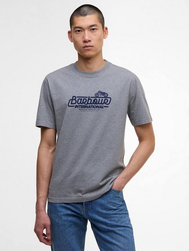 

Футболка International Pillion Graphic Cotton Barbour, Anthracite Marl