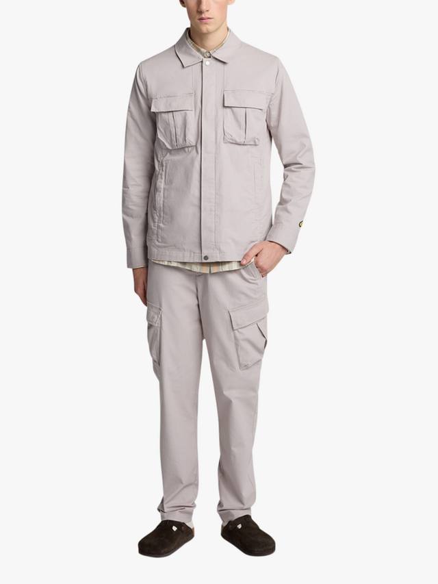 

Брюки-рипстоп с прямыми штанинами Lyle & Scott, цвет Pale Grey
