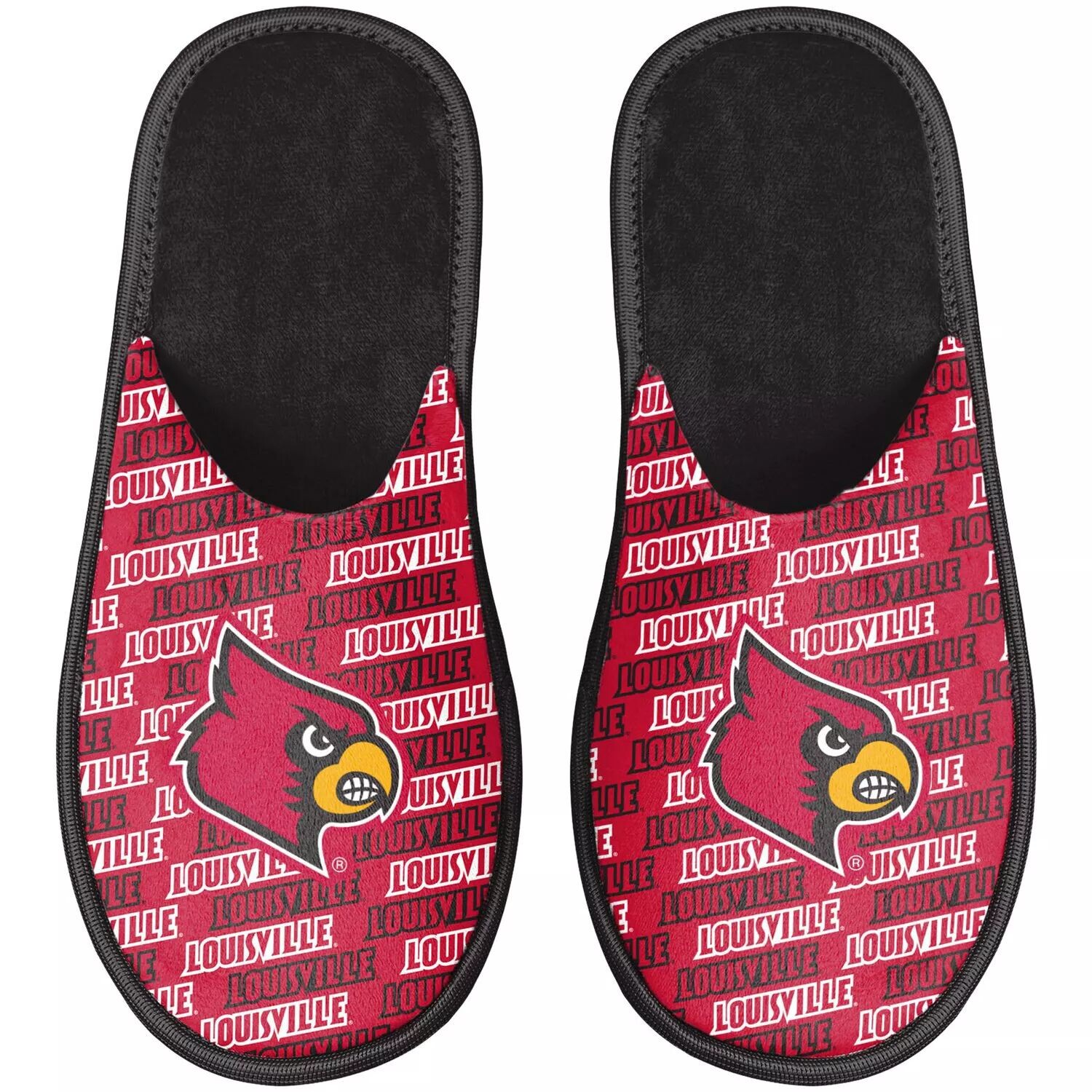 

Молодежные тапочки FOCO Louisville Cardinals Team Unbranded