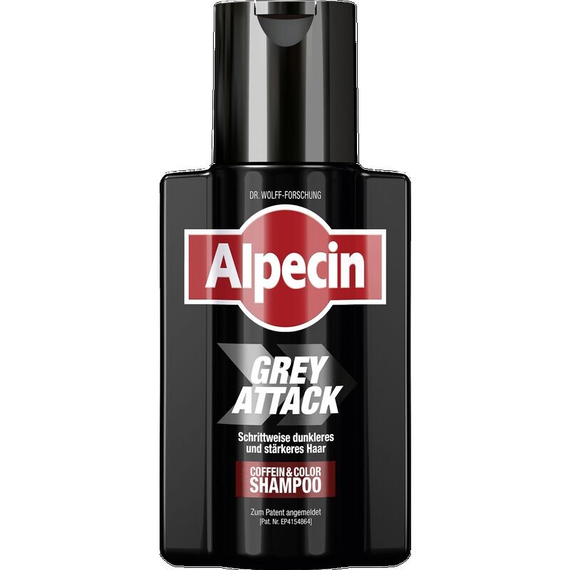 

Шампунь для цвета и кофеина Grey Attack Alpecin, 200 ml