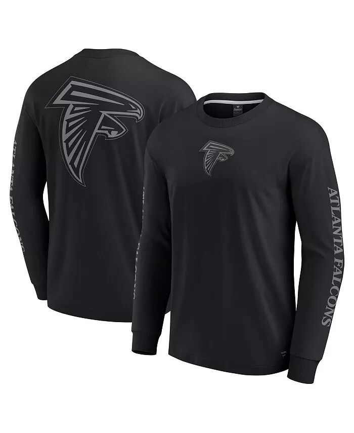 

Мужская и женская черная футболка Atlanta Falcons Elements Strive с длинным рукавом Fanatics