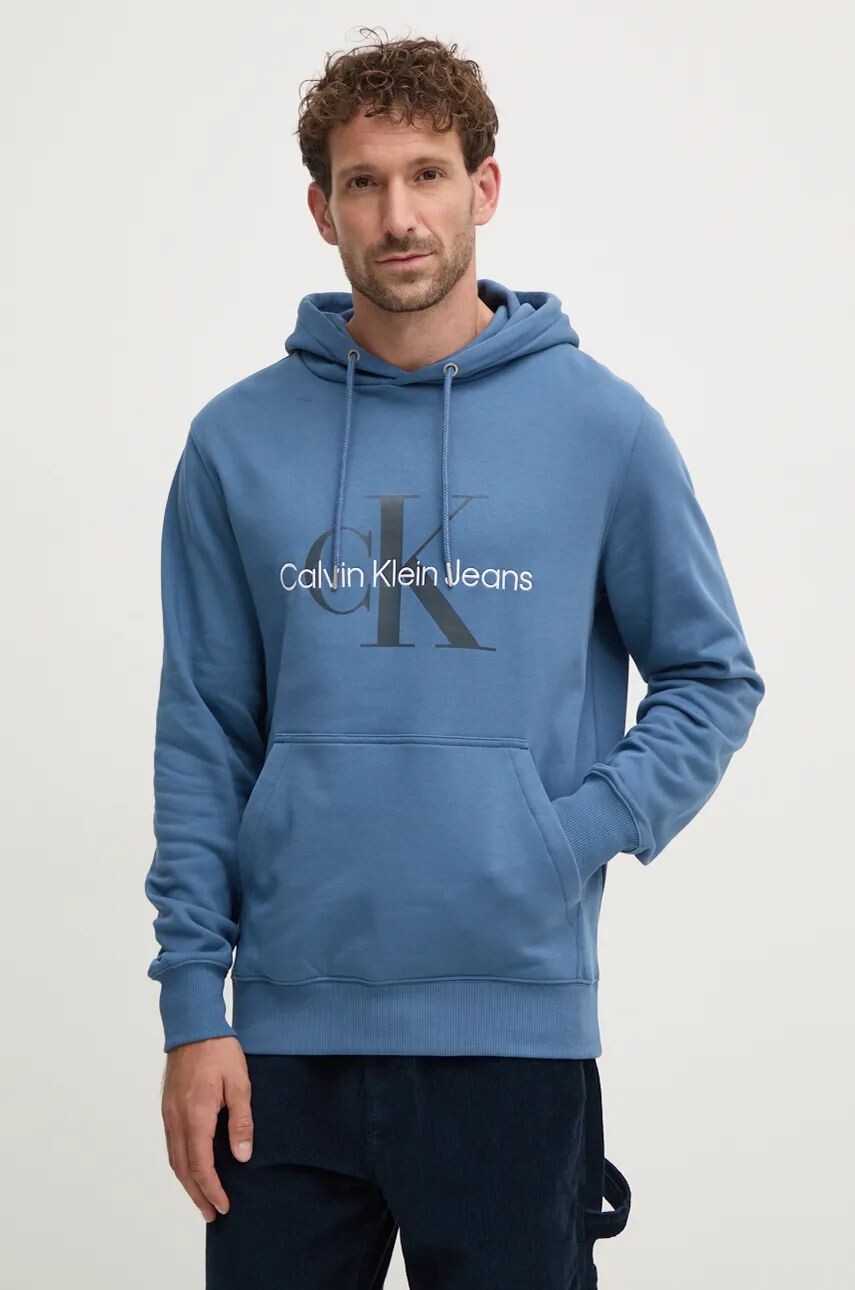 

Хлопковая толстовка Calvin Klein Jeans, синий
