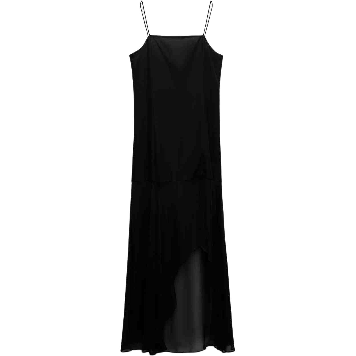 Платье-чехол ZW Series для женщин черное ZARA, черный — фото 3