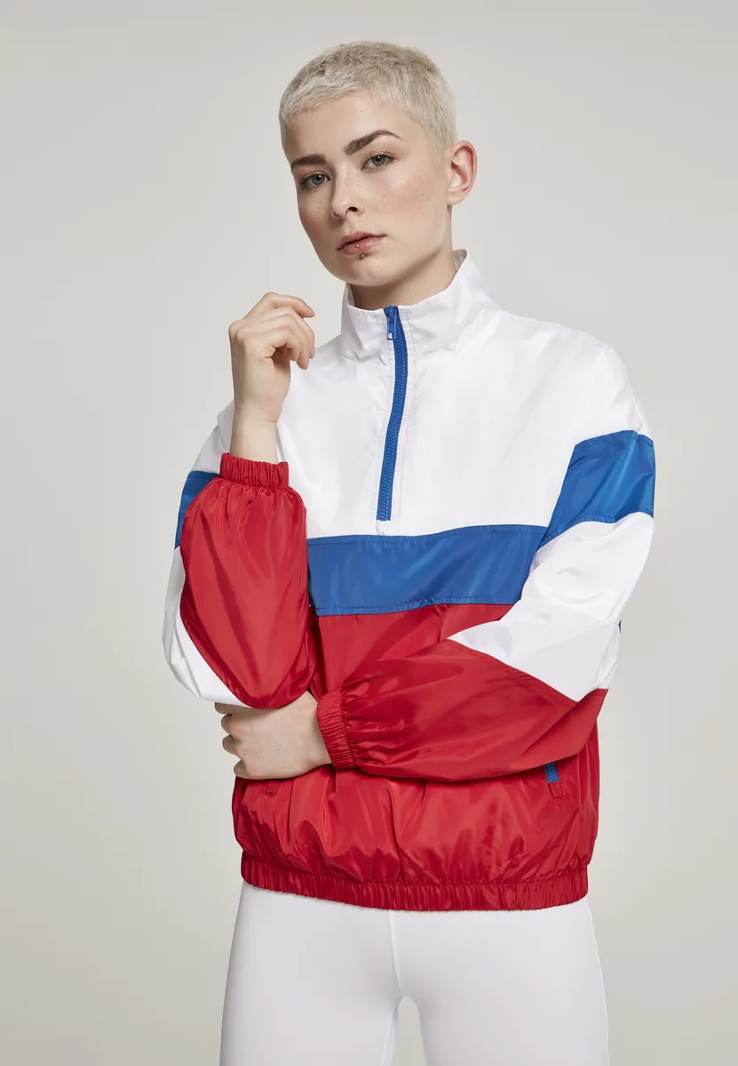 

Куртка всепогодная URBAN CLASSICS " Urban Classics Women" (1 шт.), без капюшона, цвет White/Firered/Brightblue