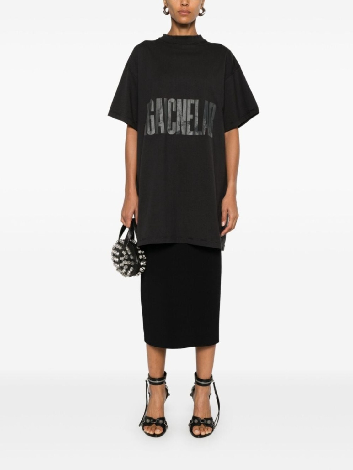 Balenciaga футболка Agaicnelab, черный — фото 2