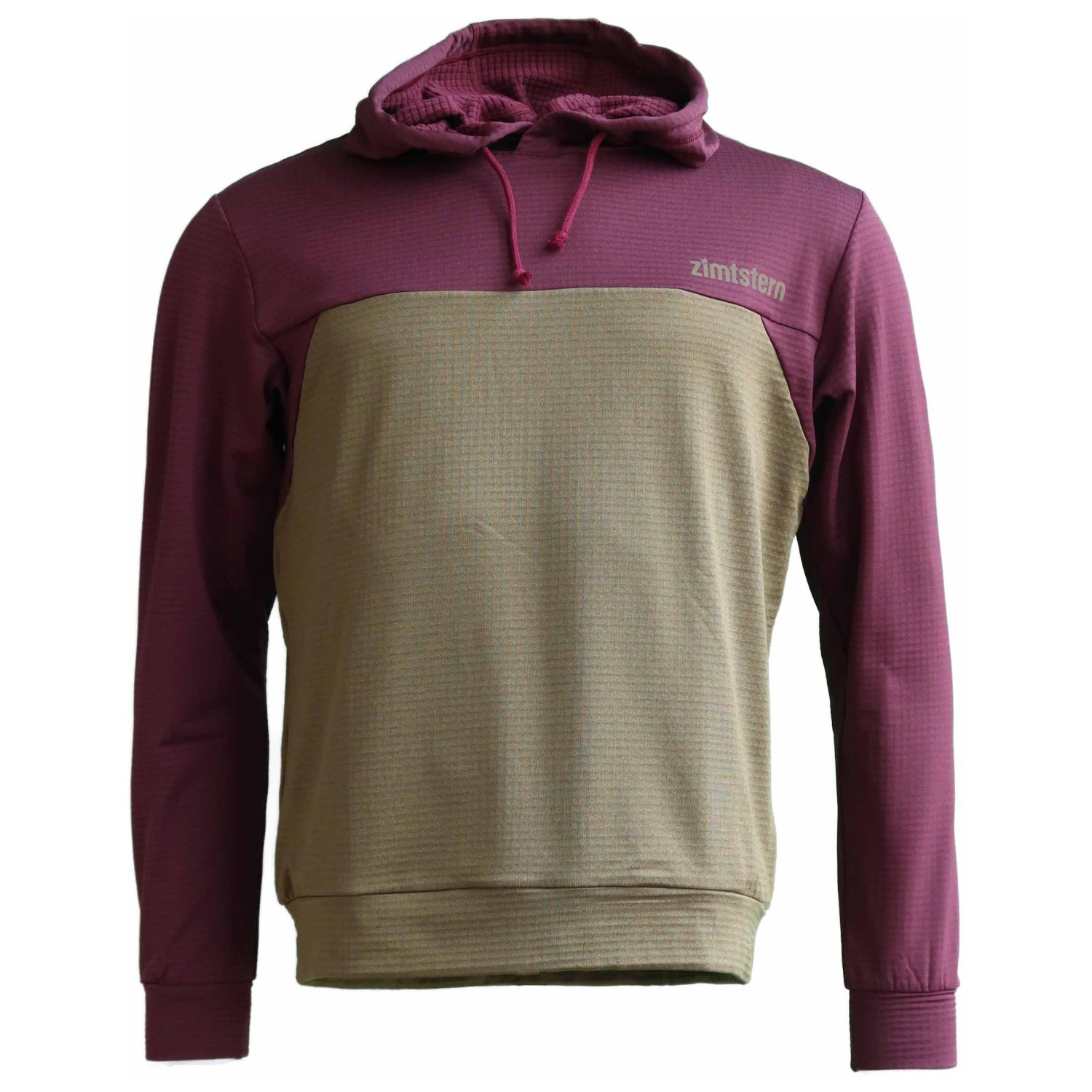 

Толстовка с капюшоном Zimtstern Tech Hoodz L/S, цвет Windsor Wine/Military Olive