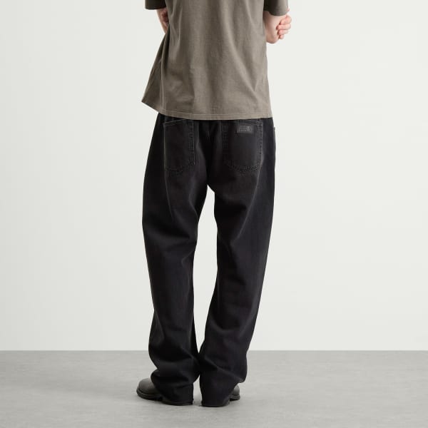 Свободные прямые джинсы на резинке Mm6 Maison Margiela, черный — фото 3