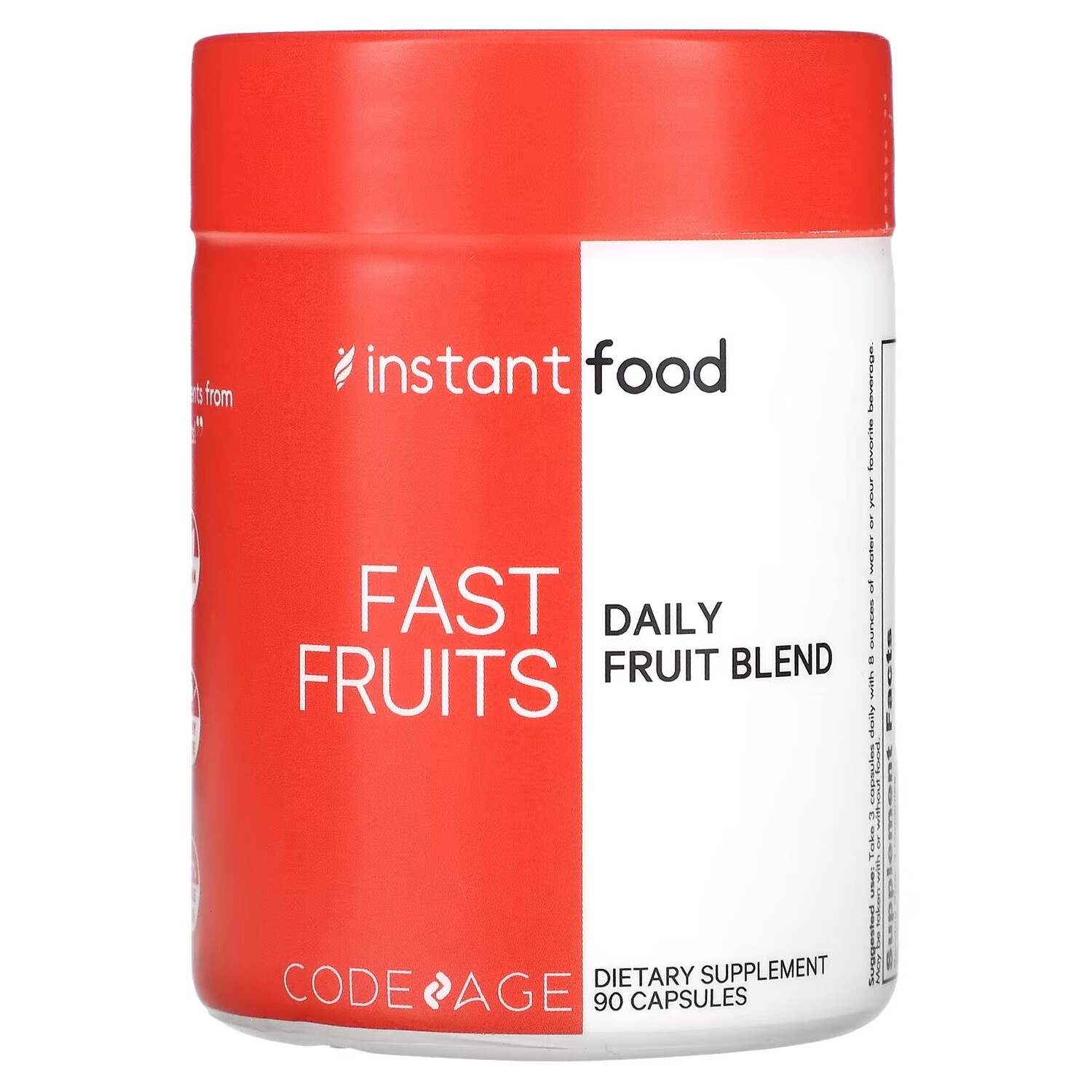 

Ежедневная фруктовая смесь Codeage Instant Food Fast Fruits более 15 фруктов, 90 капсул