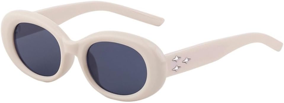 

Спортивные солнцезащитные очки для женщин, винтажные овальные солнцезащитные очки для мужчин, модные роскошные солнцезащитные очки в стиле стимпанк для женщин LVTFCO, Beige Gray