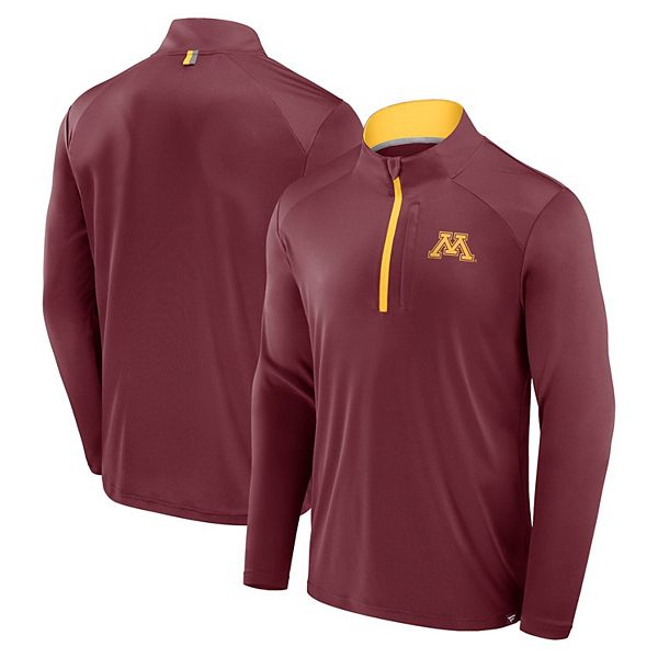 

Мужская бордовая куртка Minnesota Golden Gophers Fundamental Defender с молнией на четверть Fanatics