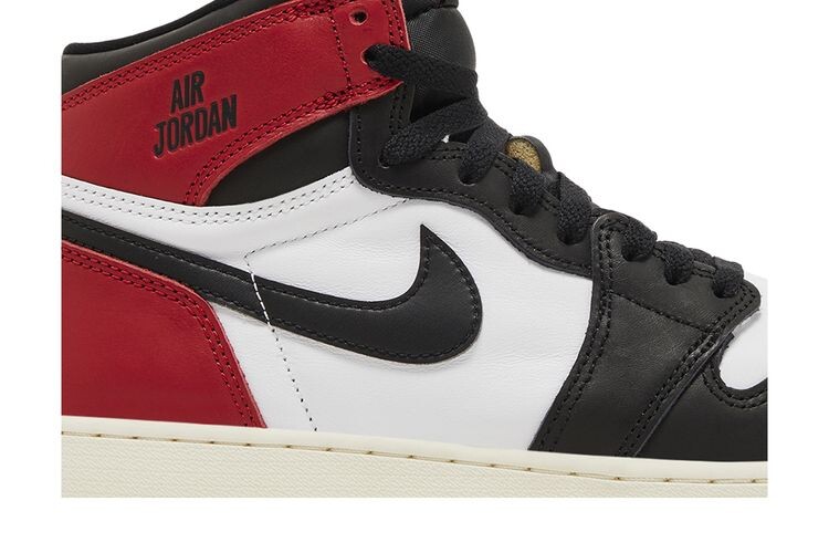 Кроссовки Air Jordan 1 Retro High OG Black Toe Reimagined — фото 2