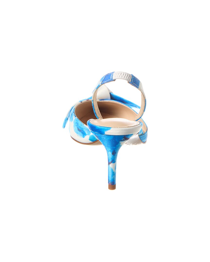 Туфли-лодочки Alexandre Birman Clarita 60 Satin Slingback, синий — фото 3