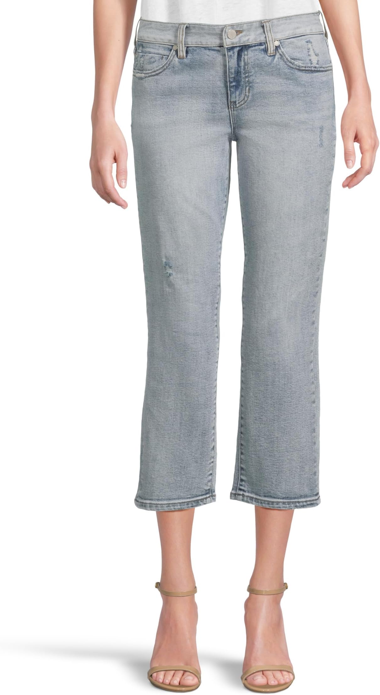 

Брюки Liverpool Los Angeles Liv Mid Rise Blocked Non-Skinny Skinny Jean 26", цвет South Beach