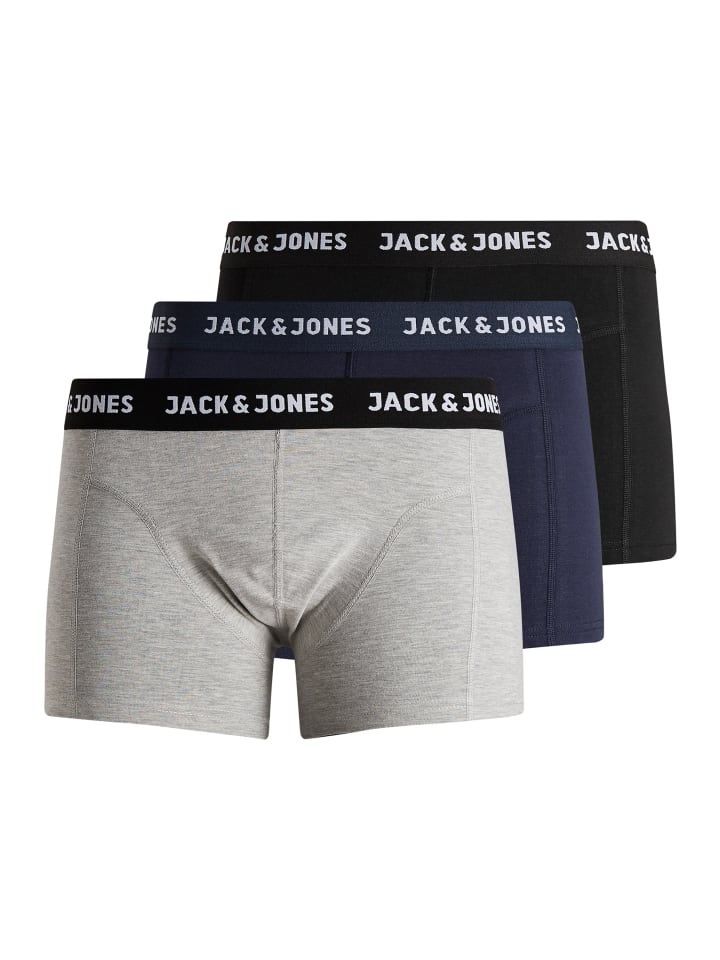 

Трусы Jack & Jones, цвет dunkelblau/schwarz/grau