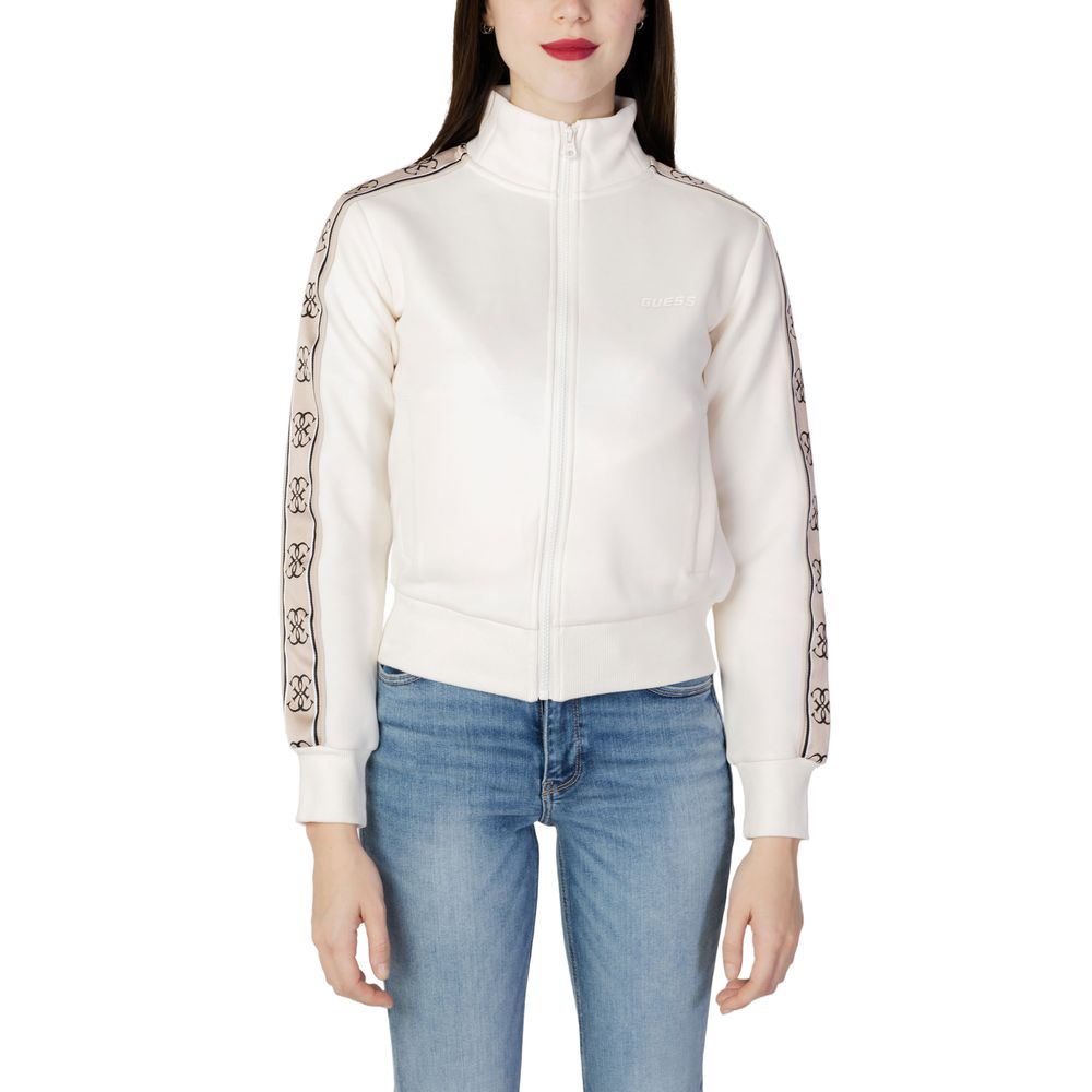 

Белый хлопковый свитер Guess Active