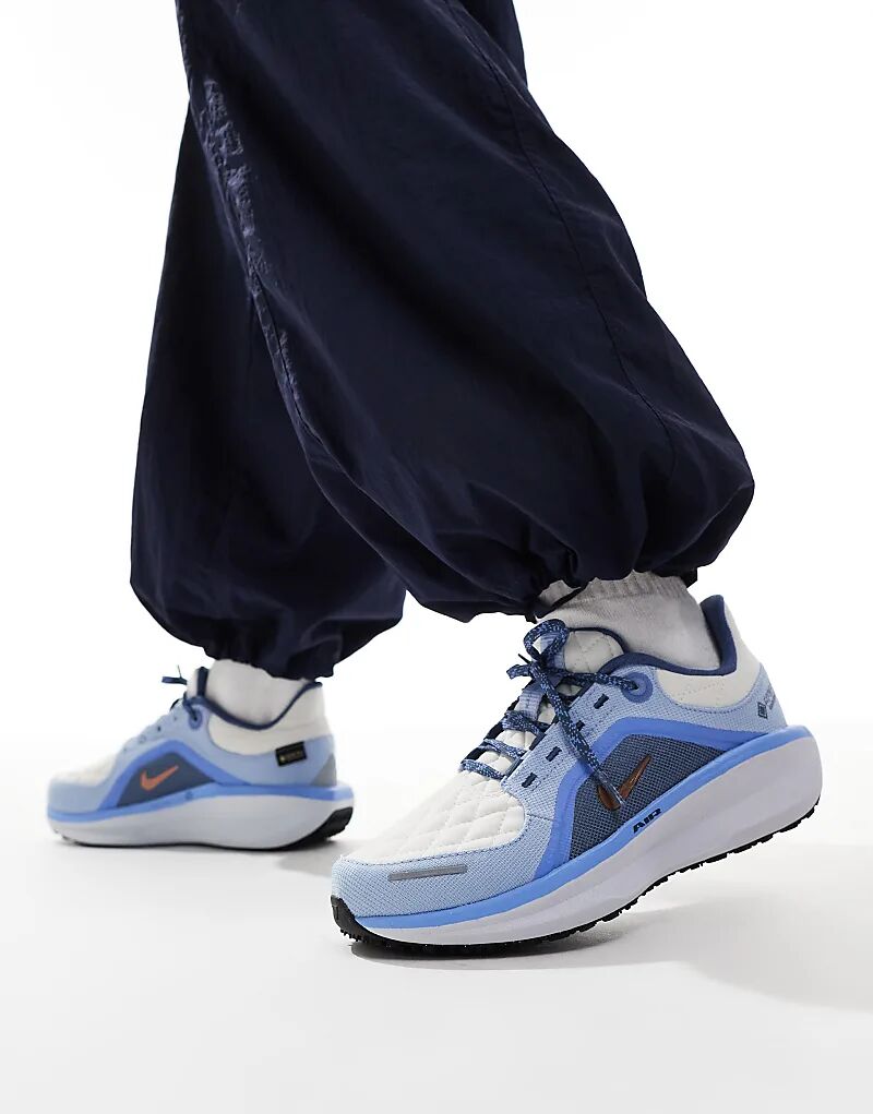Кроссовки Air Winflo 11 GORE-TEX серого и синего цвета Nike Running
