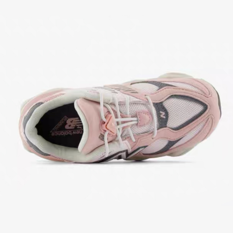 New Balance Детские кроссовки NB 9060 Anti-Kick с низким верхом, розовые, для повседневной носки — фото 3