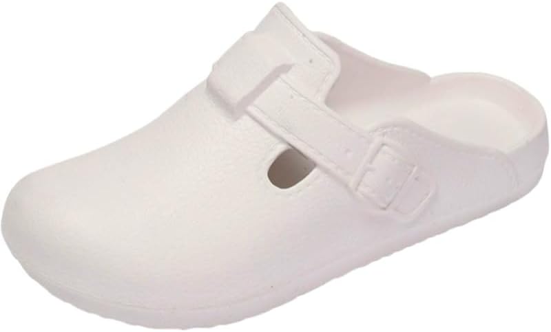 

Мужские сандалии с регулируемой пряжкой, открытым носком, легкой подошвой и для дома и улицы Fmshi, белый