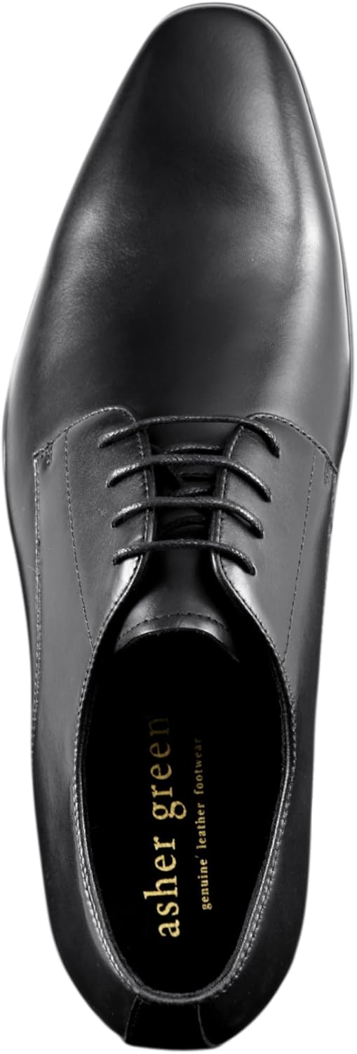 Мужские туфли Asher Green AG114 из натуральной кожи, оксфорды, с носком типа кап, на шнуровке, броги - бирюзовые, светло-коричневые, коричневые, зеленые, серые — фото 3