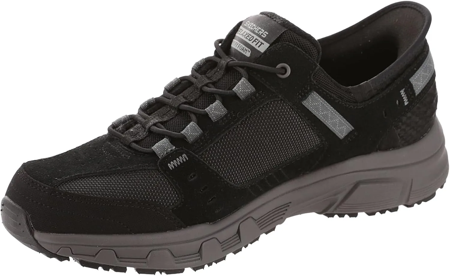 Мужские походные кроссовки Skechers Oak Canyon, неизменно выигрывающие в категории "Лучший выбор", черный/темно-серый — фото 4