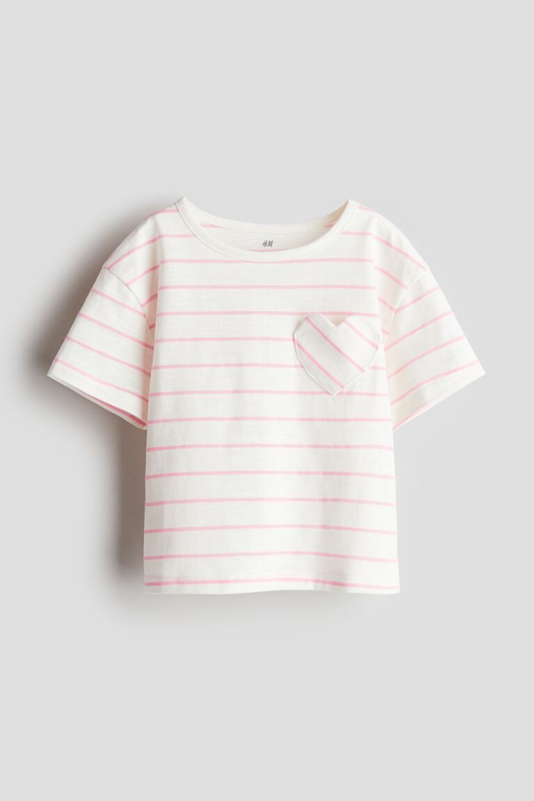 

Футболка с карманом-сердечком H&M, белый