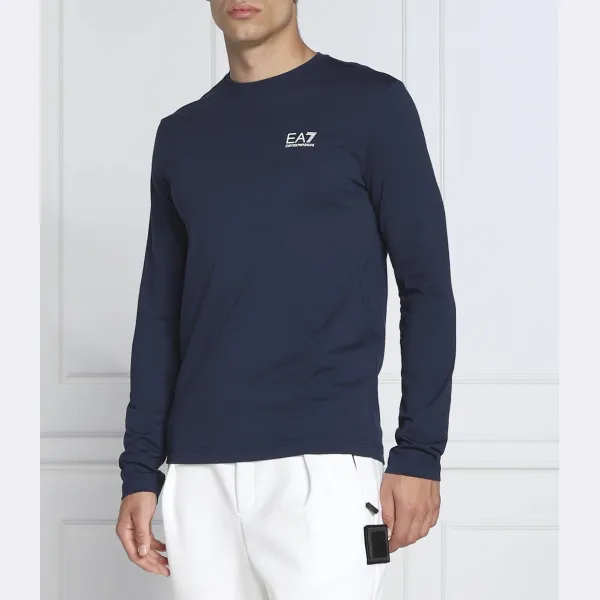 

Классический крой с длинным рукавом Ea7, синий