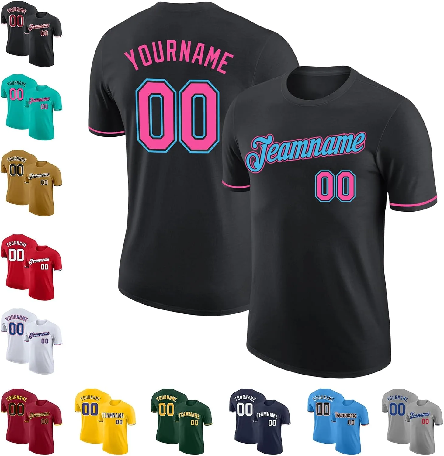 

Футболка Baseball Team Sports с персонализацией Fanscustom