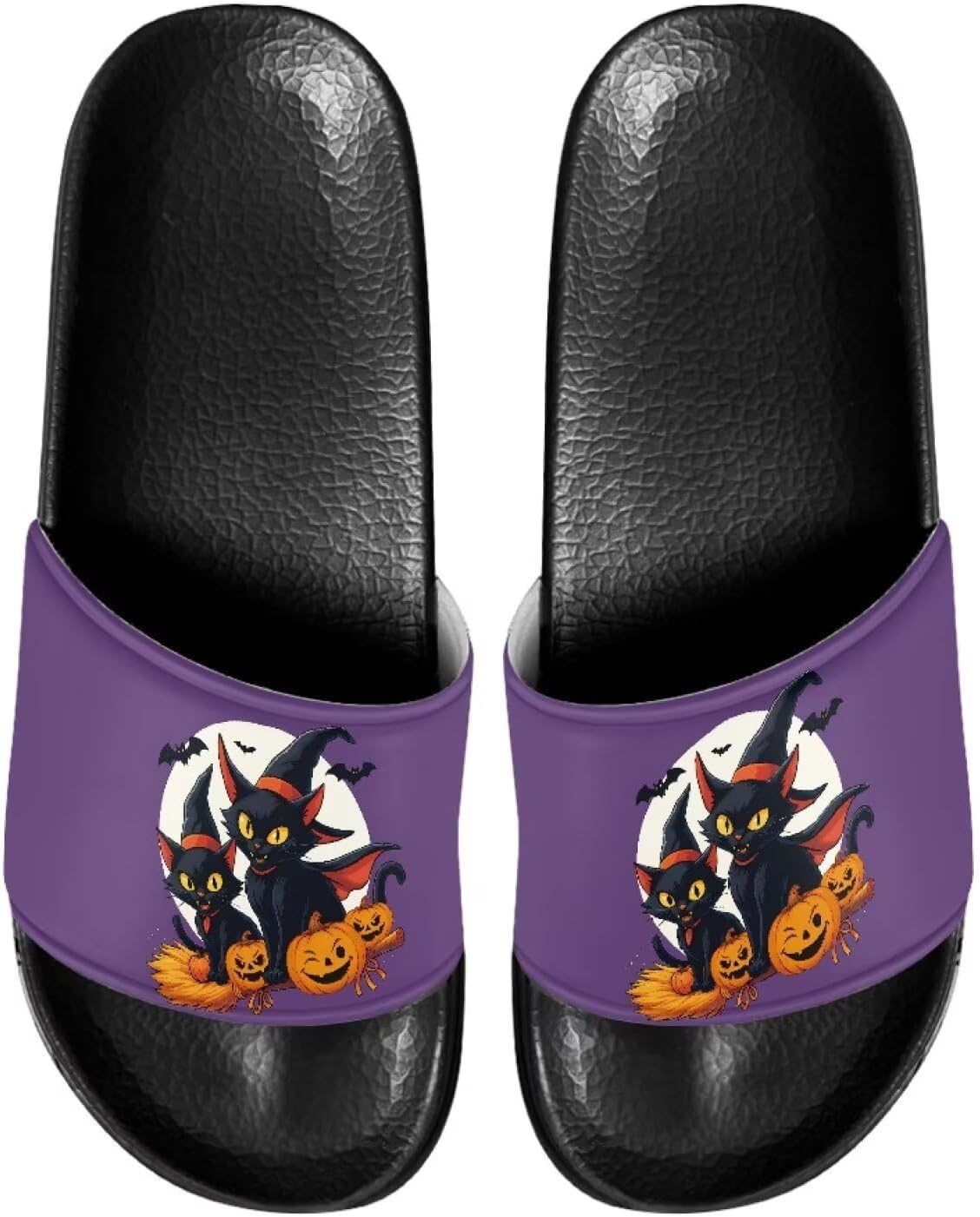 

Сандалии-шлепанцы для мужчин и женщин, с открытым носком, удобные пляжные шлепанцы на плоской подошве Judentidos, черный