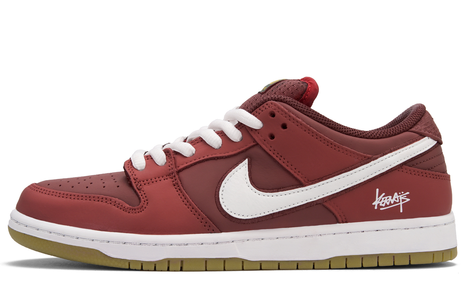 

Nike Кеды для скейтбординга Dunk SB Crimson Flame Low top, унисекс, красные