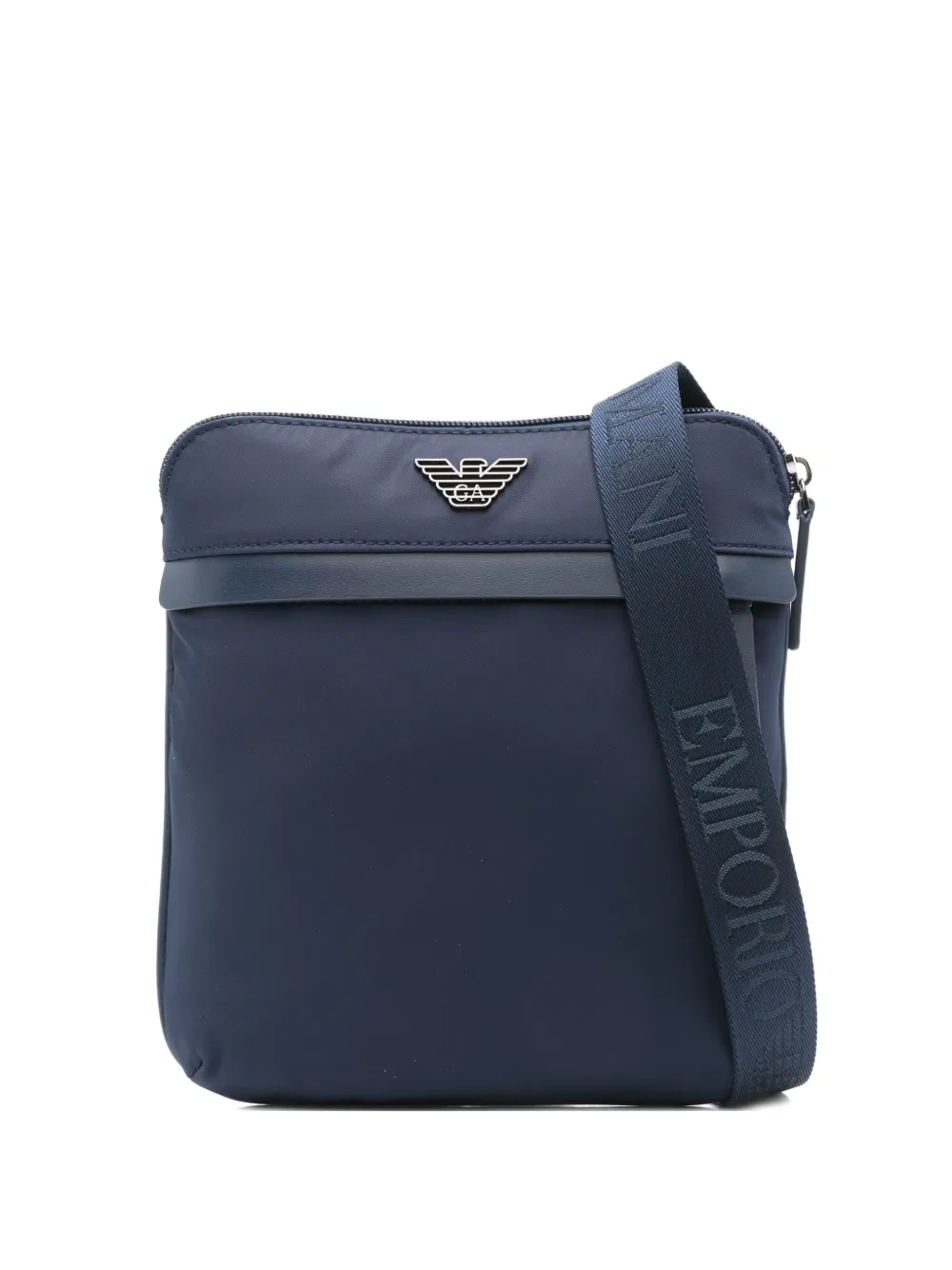 

Сумка-мессенджер с логотипом EMPORIO ARMANI, синий