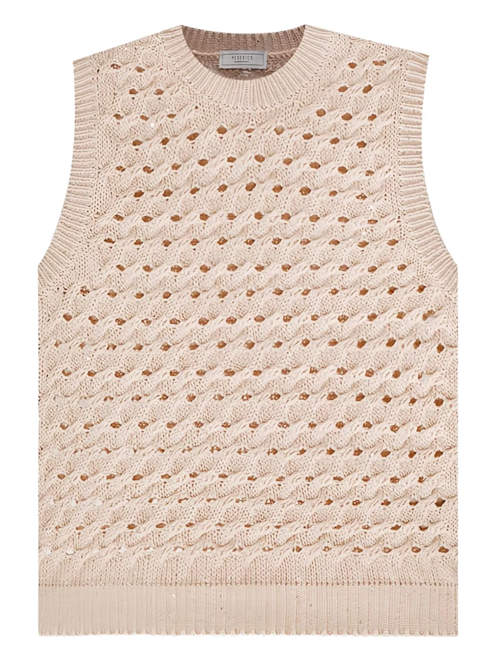 

Жилет крупной вязки Peserico, нейтральный