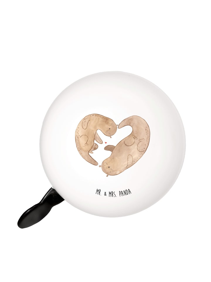 

Mr. & Mrs. Panda Велосипедный звонок в форме сердца выдры без надписи белого цвета