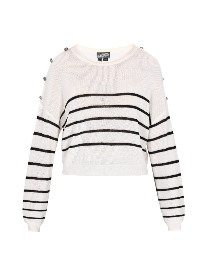 

Пуловер DreiMaster Vintage, цвет offwhite black