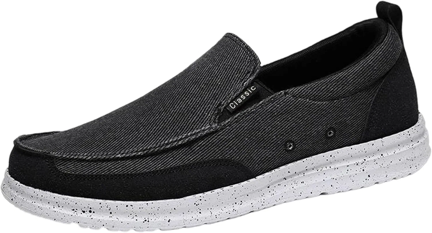Мокасины мужские кежуал Loafers, Black Gray Adhdyuud