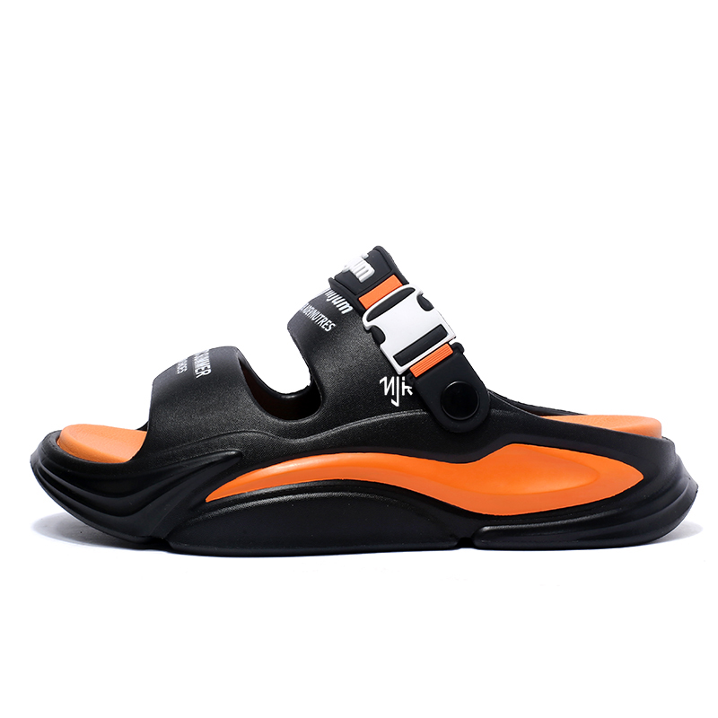 

NANJIREN Пляжные сандалии унисекс черно-оранжевые, цвет Black Orange