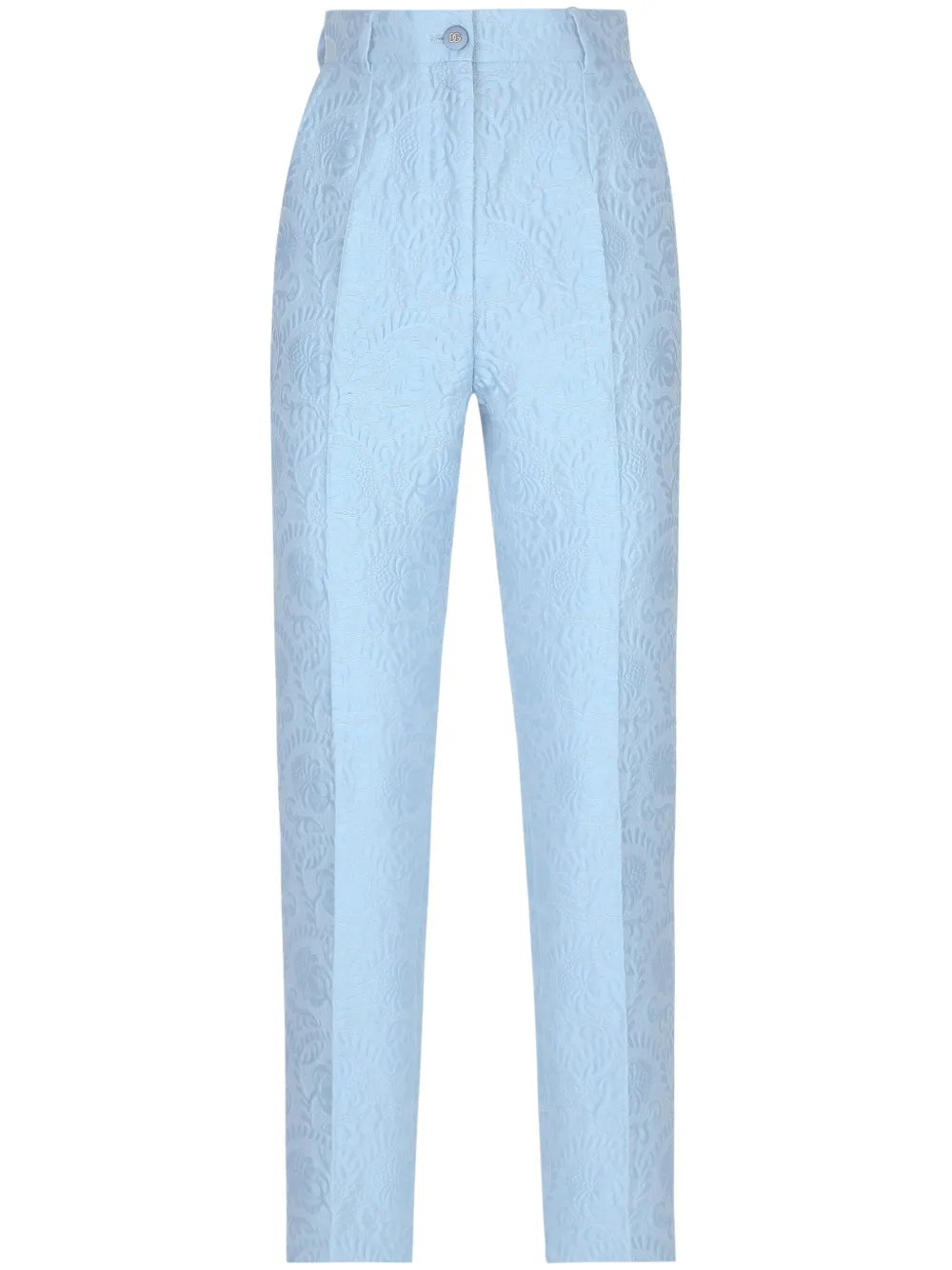 

Жаккардовые брюки строгого кроя Dolce & Gabbana, синий