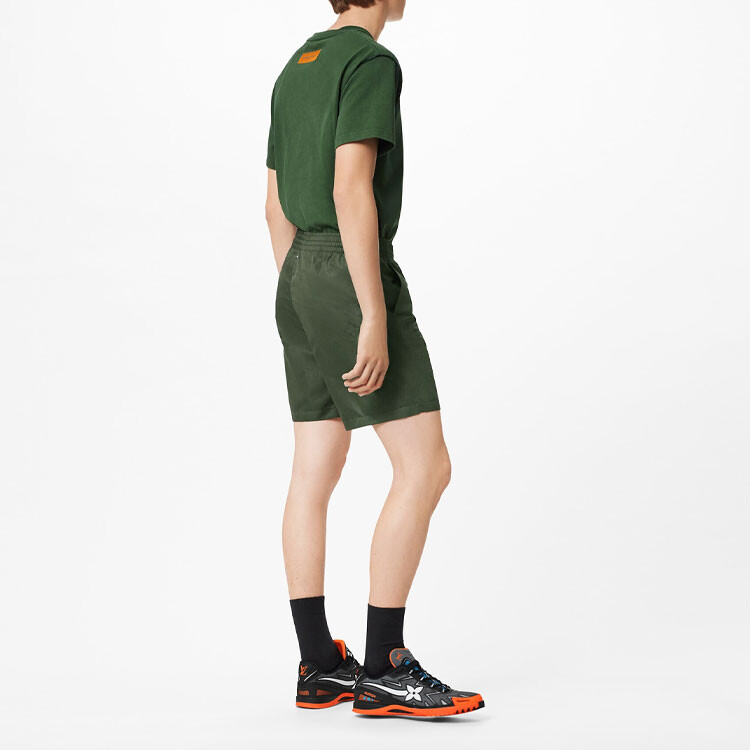 Новые квартальные продукты LV Casual Shorts Men Green Louis Vuitton, зеленый — фото 3