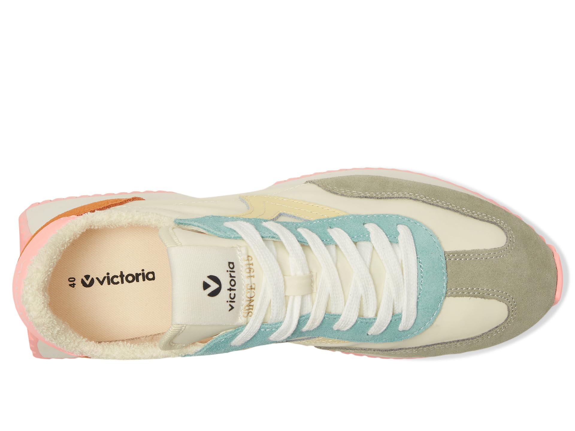 Кроссовки Unisex victoria Cosmos Suede Multicolor & Nylon, цвет Coral — фото 2