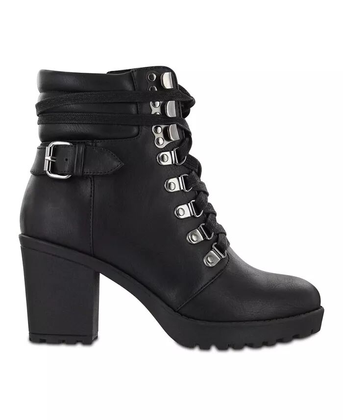 Женские байкерские ботинки Annamaria Block Heel Lug Sole MIA, коричневый — фото 2