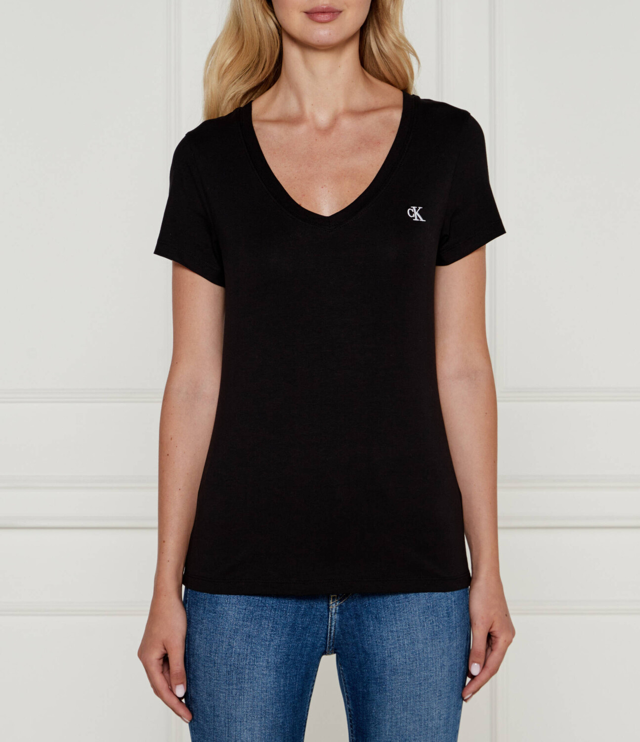 

Футболка CALVIN KLEIN JEANS embroidery regular fit, черный