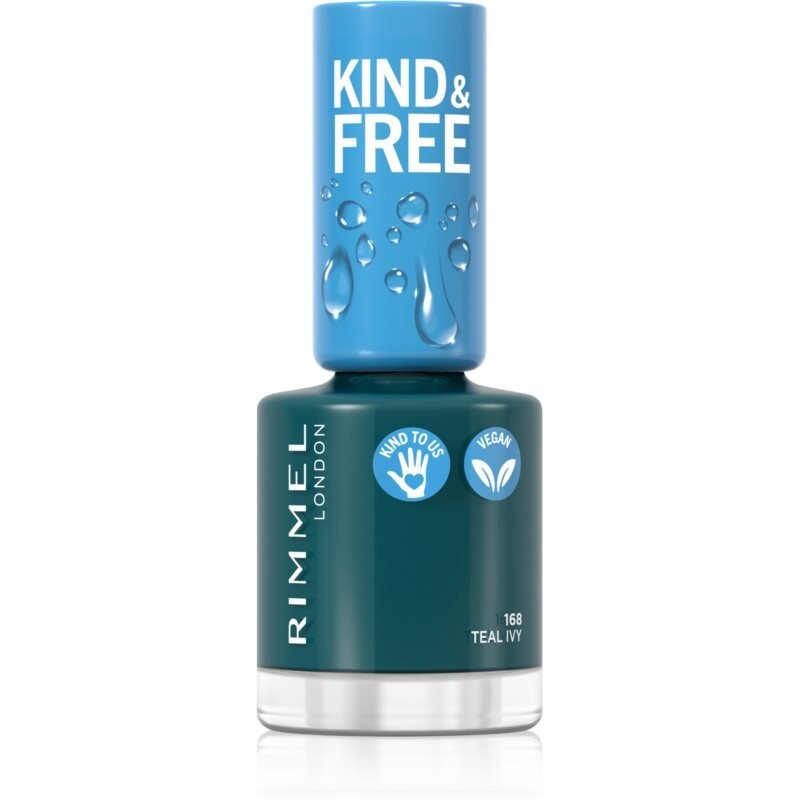 

Лак для ногтей Rimmel Kind & Free оттенок 168 Бирюзовый плющ 8 мл