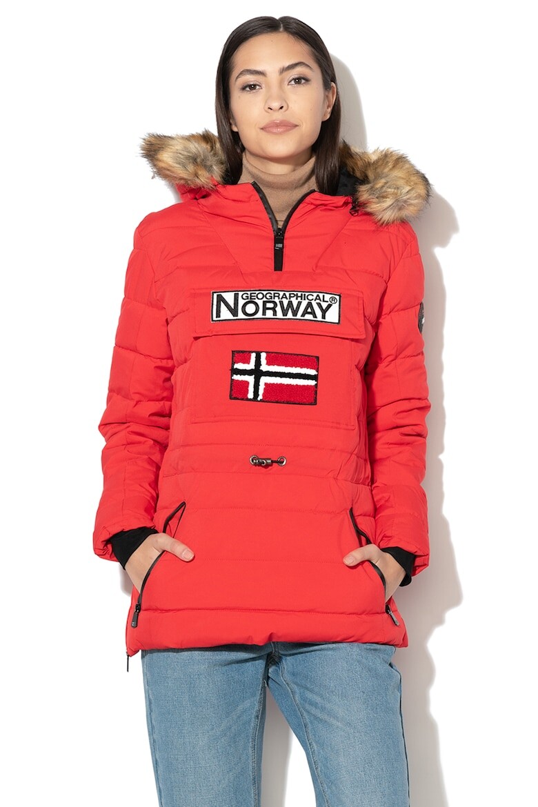 

Зимняя куртка Belinda со съемным эко-пухом Geographical Norway, красный