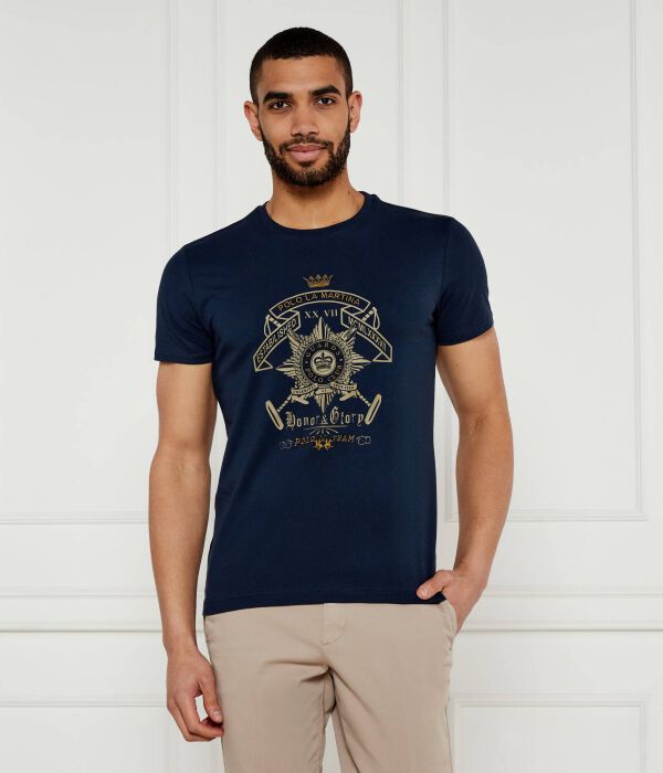 

Футболки Slim fit La Martina, синий