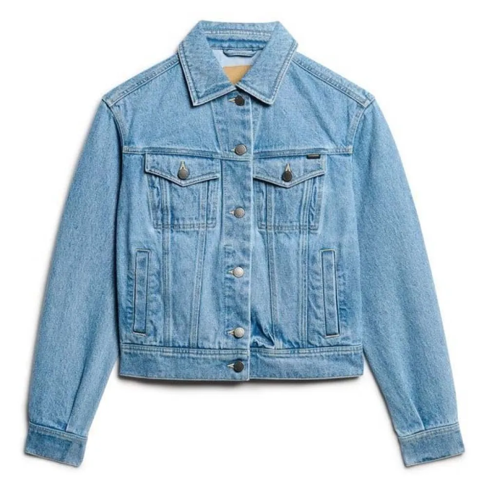 

Куртка Superdry Embellished denim, синий