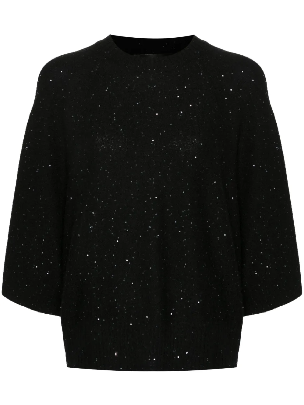 

Джемпер с пайетками Fabiana Filippi, черный