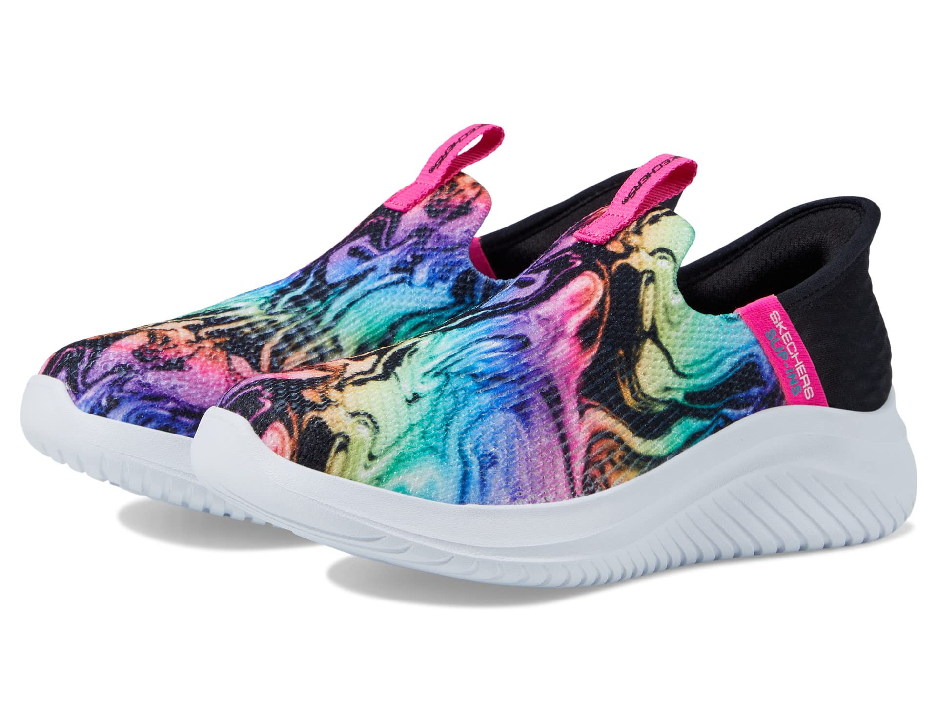 

Кроссовки SKECHERS KIDS Slip-Ins-Ultra Flex 3.0 - Cosmo Swirl 303820L, Black/Multi
