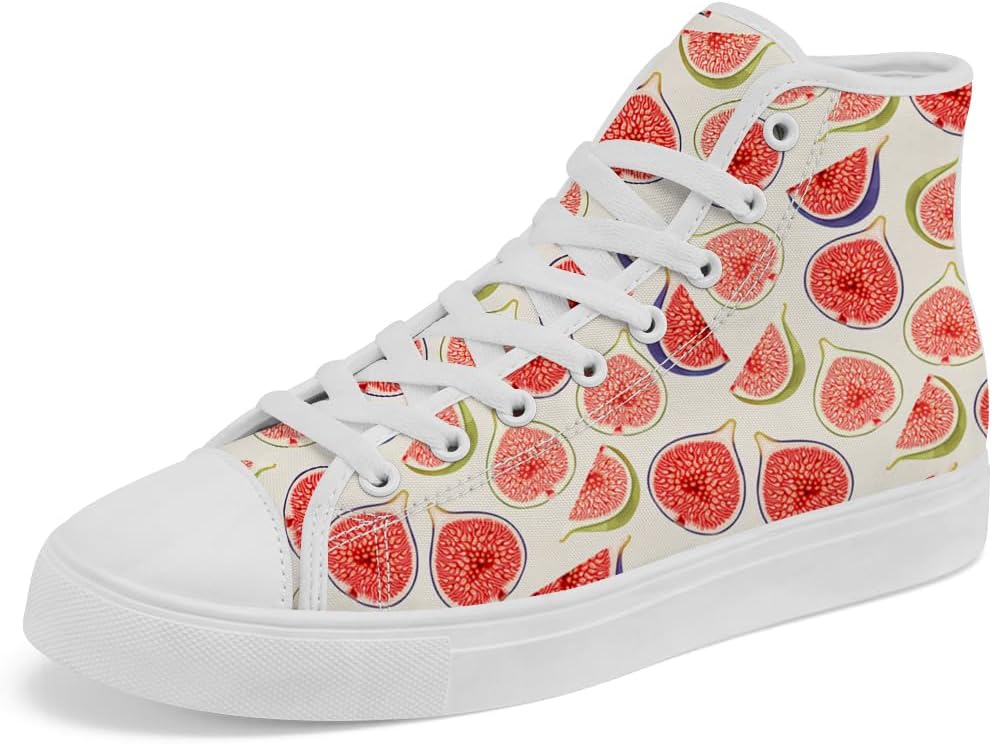 

Высокие кеды из канвы Fig, высокие кроссовки на шнуровке, повседневная обувь для мальчиков и девочек Chebing, красный