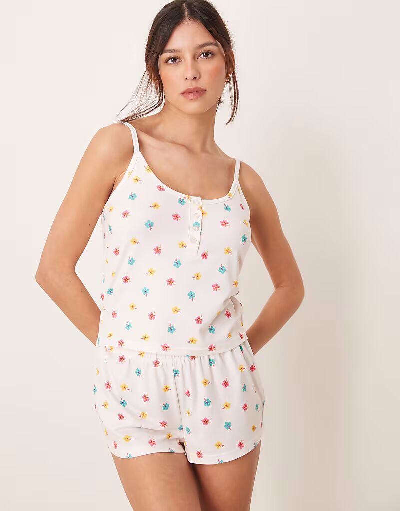 

Супермягкий комплект из топа и трусиков с цветочным принтом Loungeable