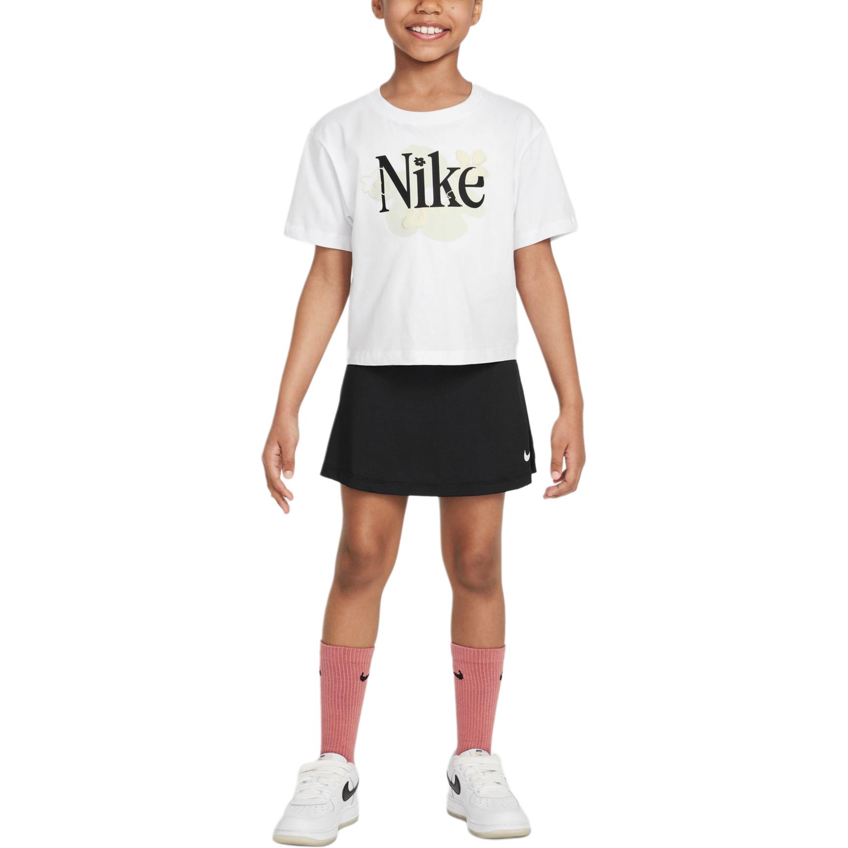 Детский комплект с юбкой для детей 3-7 лет Dri Fit 010 Nike, черный — фото 3